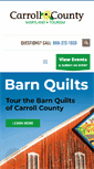 Mobile Screenshot of carrollcountytourism.org
