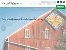 Tablet Screenshot of carrollcountytourism.org